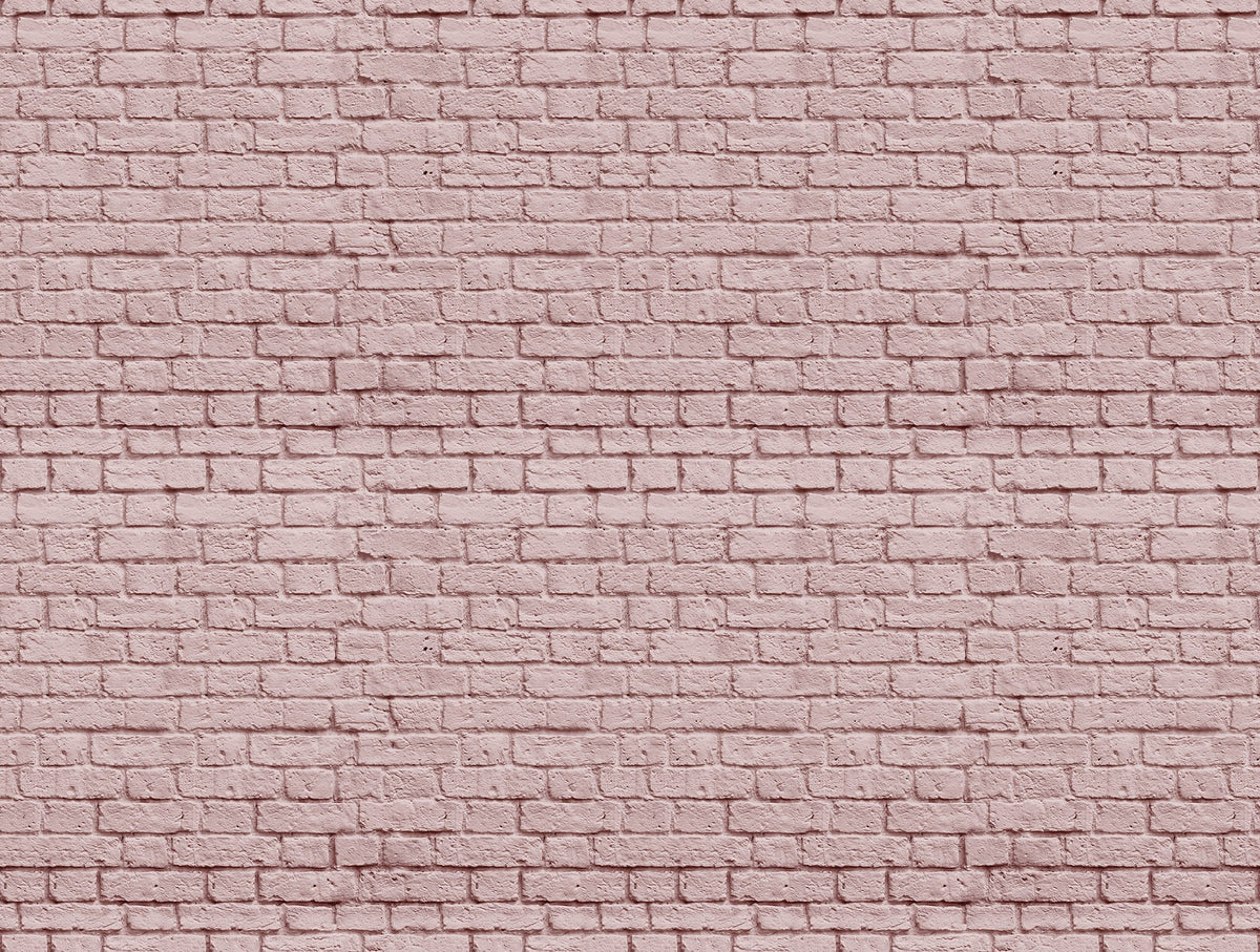 R14873 Soft Bricks Pink Dusty Pink Mural by Rebel Walls