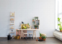 R14891 Oblong Tiles White Mural by Rebel Walls