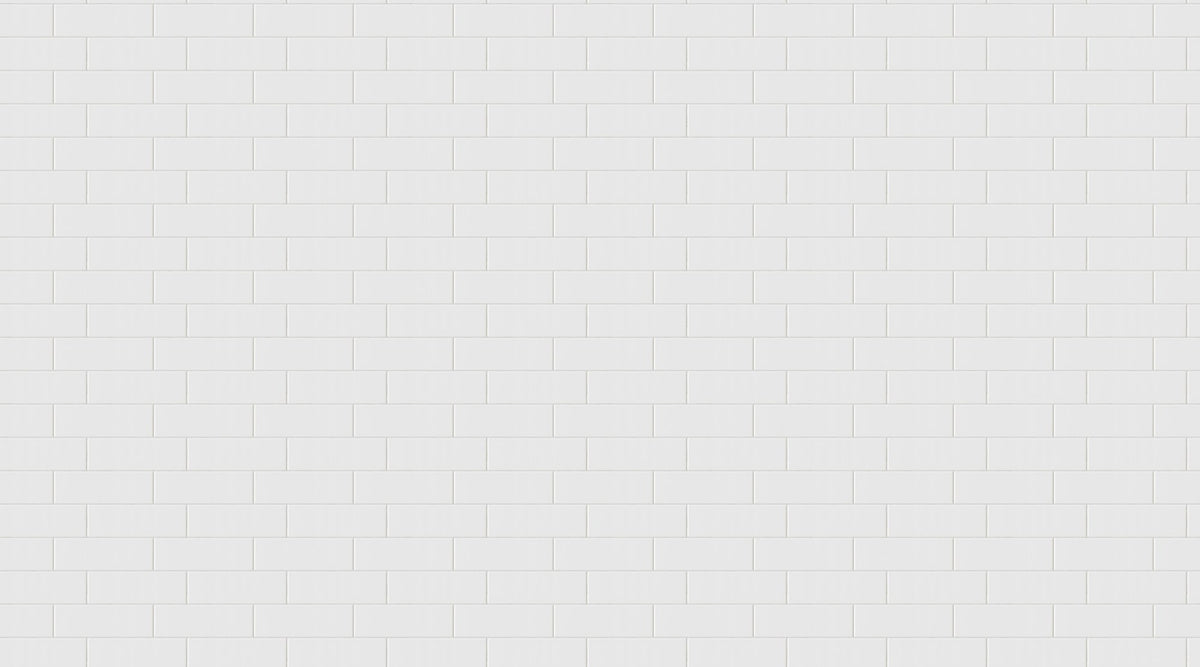 R14891 Oblong Tiles White Mural by Rebel Walls