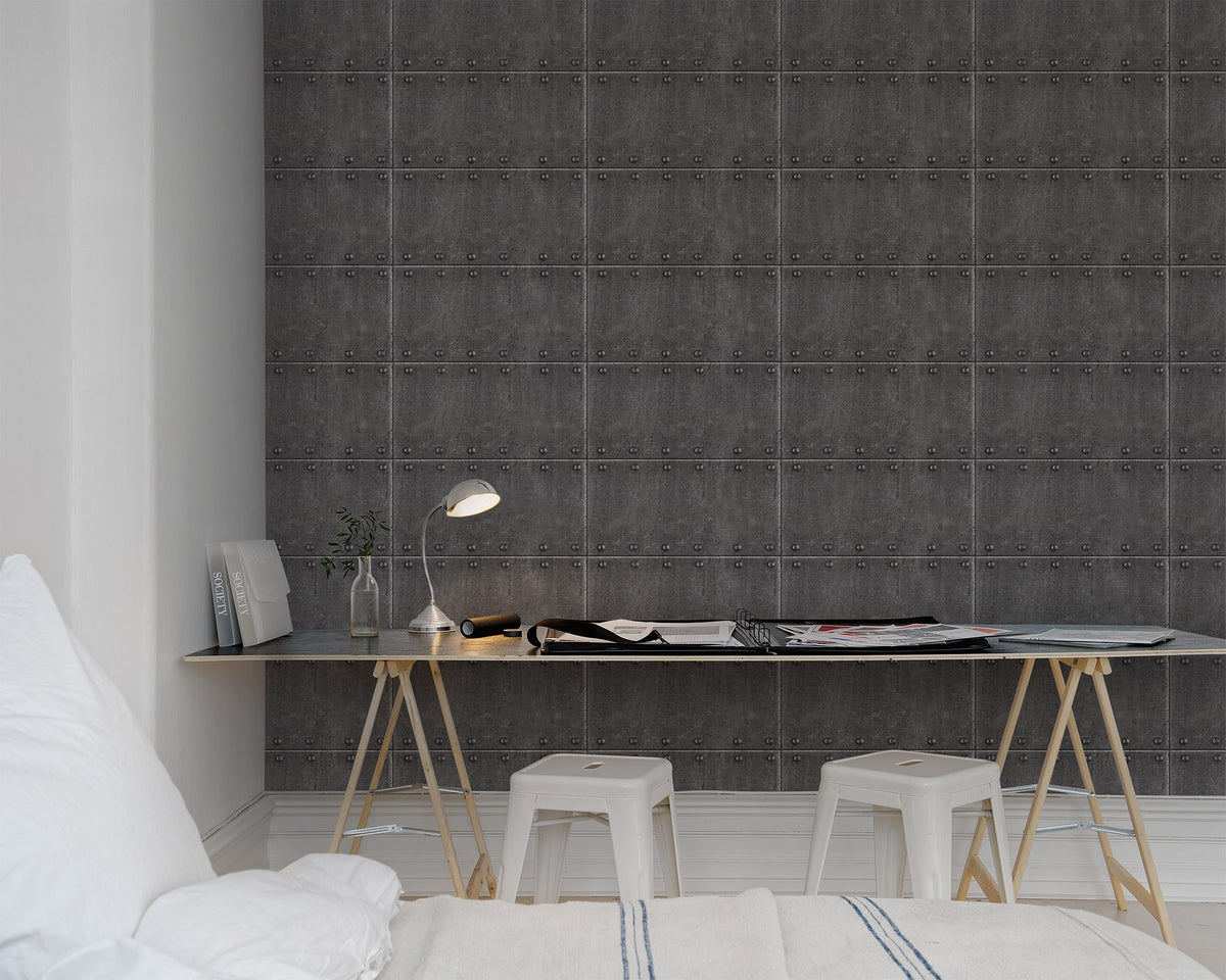 R14951 Pop Rivets Mural by Rebel Walls