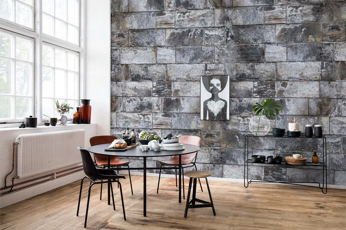 R15031 Block Wall Mural by Rebel Walls