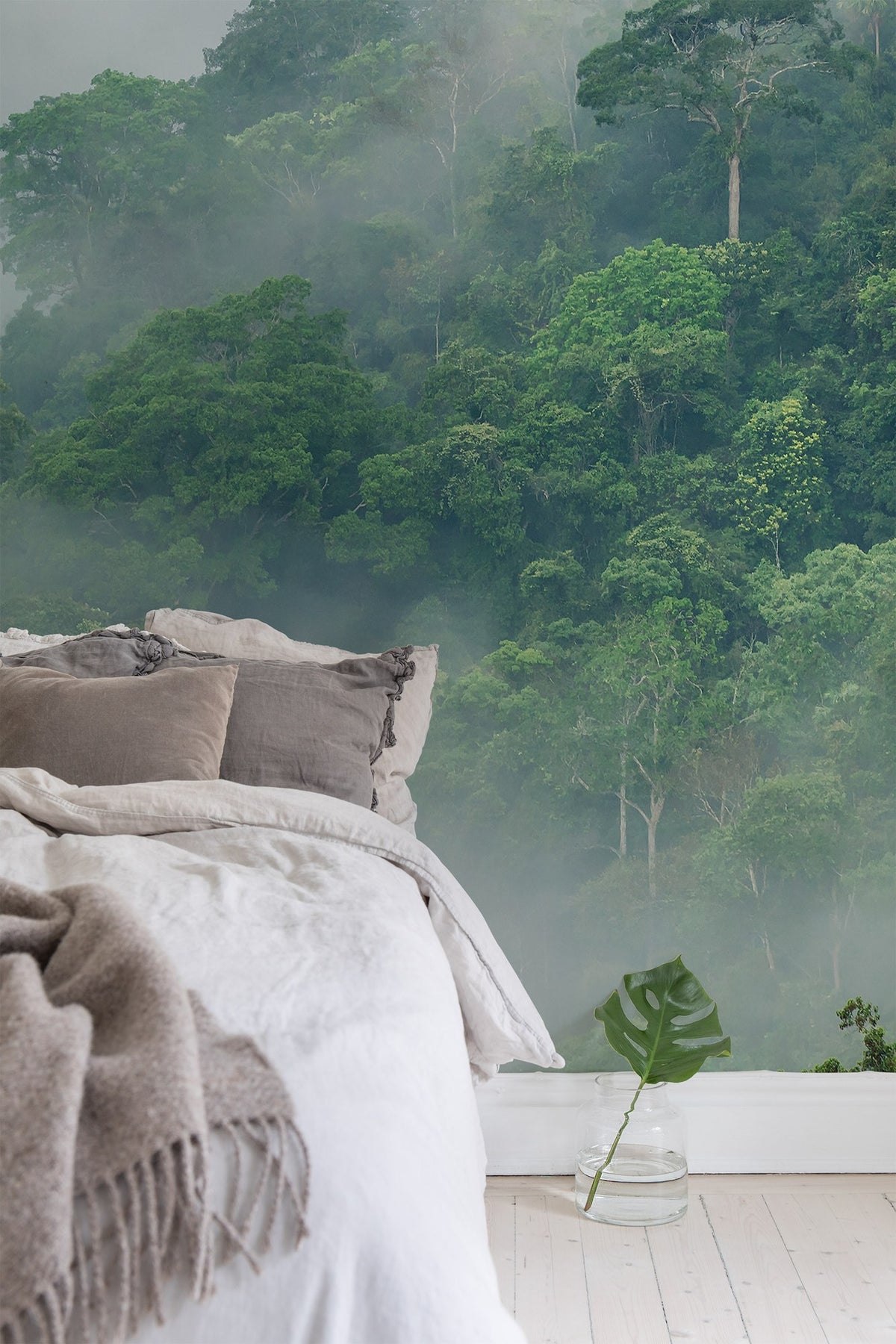 R15062 Misty Forest Tropical Oasis Mural by Rebel Walls