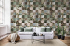 R15071 Birds of Paradise Tiles Tropical Oasis Mural by Rebel Walls