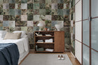 R15071 Birds of Paradise Tiles Tropical Oasis Mural by Rebel Walls