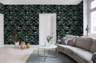 R15091 Peacock Plumage Tropical Oasis Mural by Rebel Walls