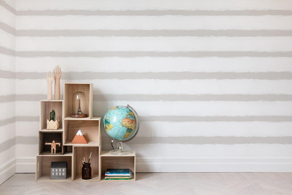 R15102 Tidemark Sand Shore & Lines Mural by Rebel Walls