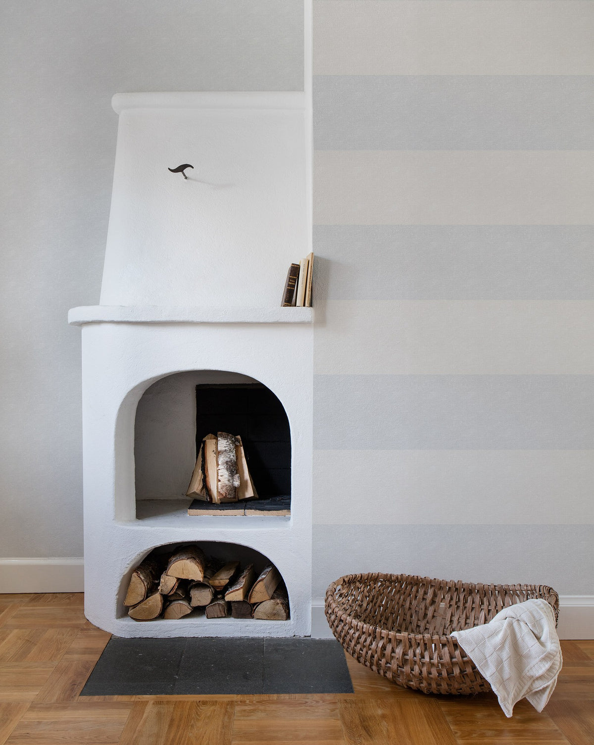R15111 Linen Shore & Lines Mural by Rebel Walls