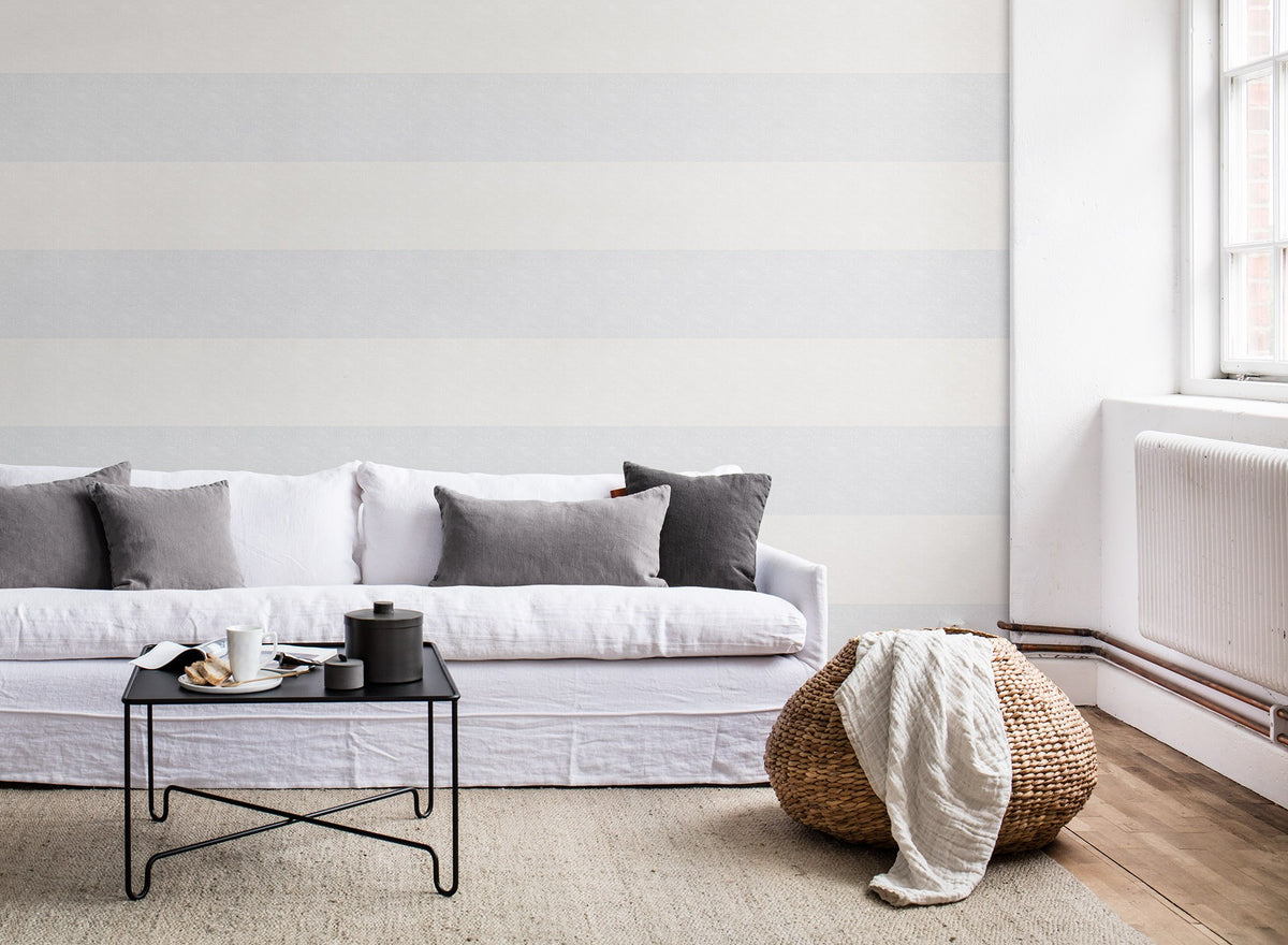 R15121 Linen Border Shore & Lines Mural by Rebel Walls