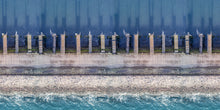 R15131 Ocean Breeze Shore & Lines Mural by Rebel Walls