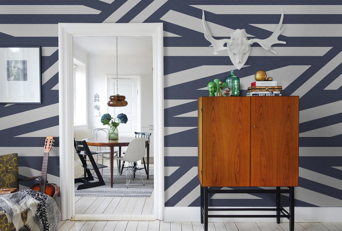 R15141 Sailors Sea Shore & Lines Mural by Rebel Walls