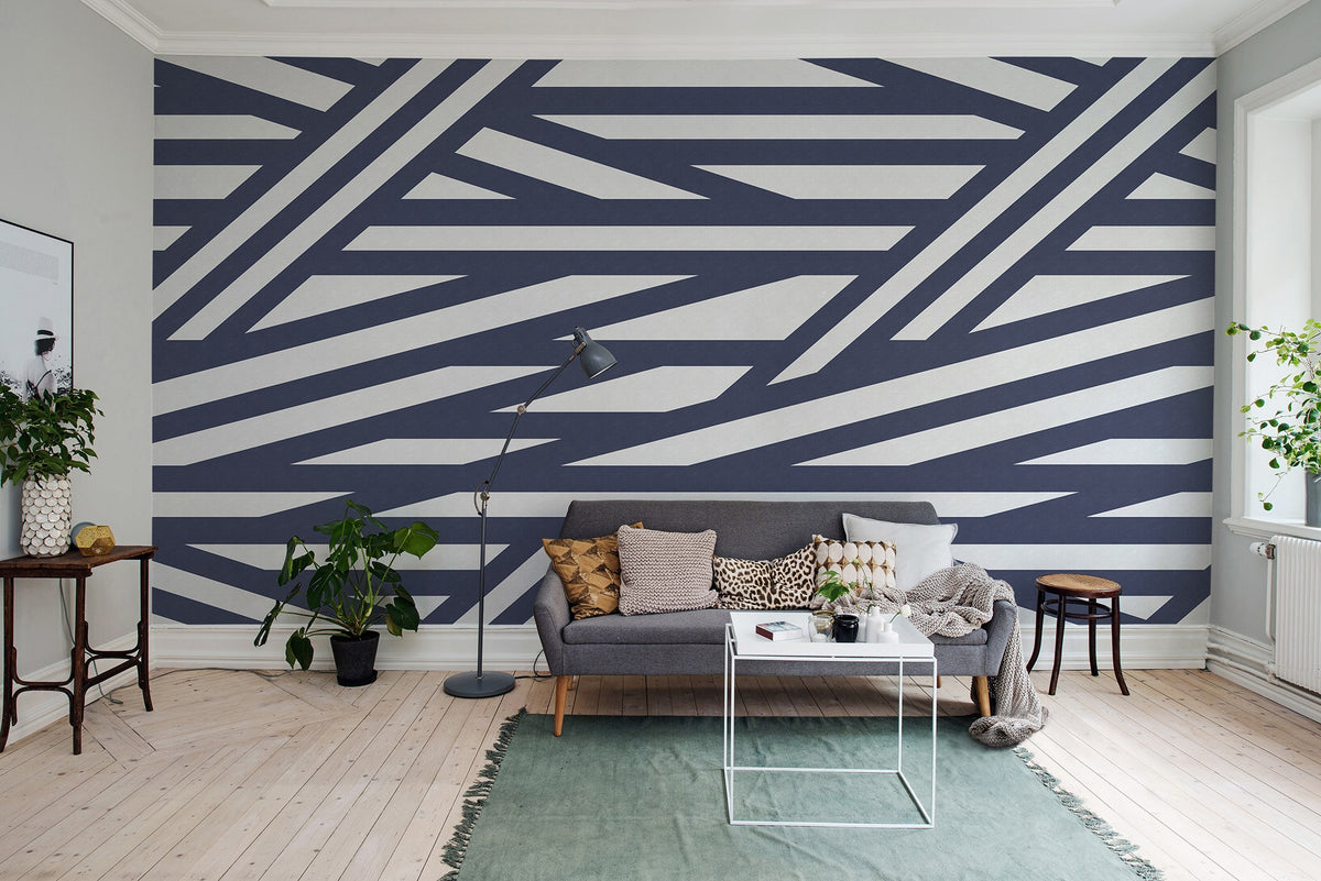 R15141 Sailors Sea Shore & Lines Mural by Rebel Walls