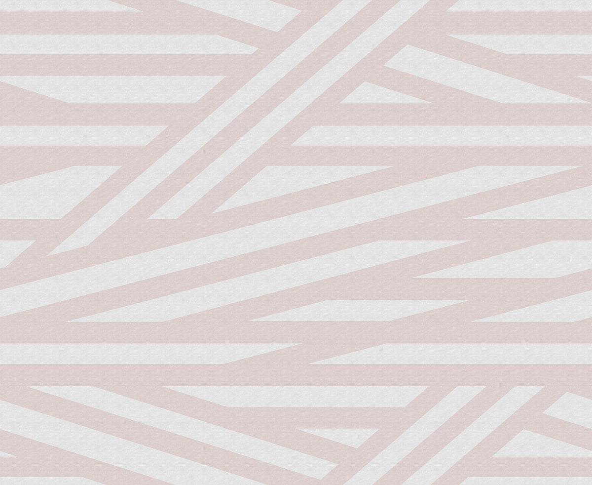 R15142 Sailors Sea Pink Shore & Lines Mural by Rebel Walls