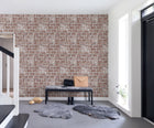 R15231 Decorated Bricks Red Home Mural by Rebel Walls