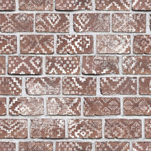 R15231 Decorated Bricks Red Home Mural by Rebel Walls