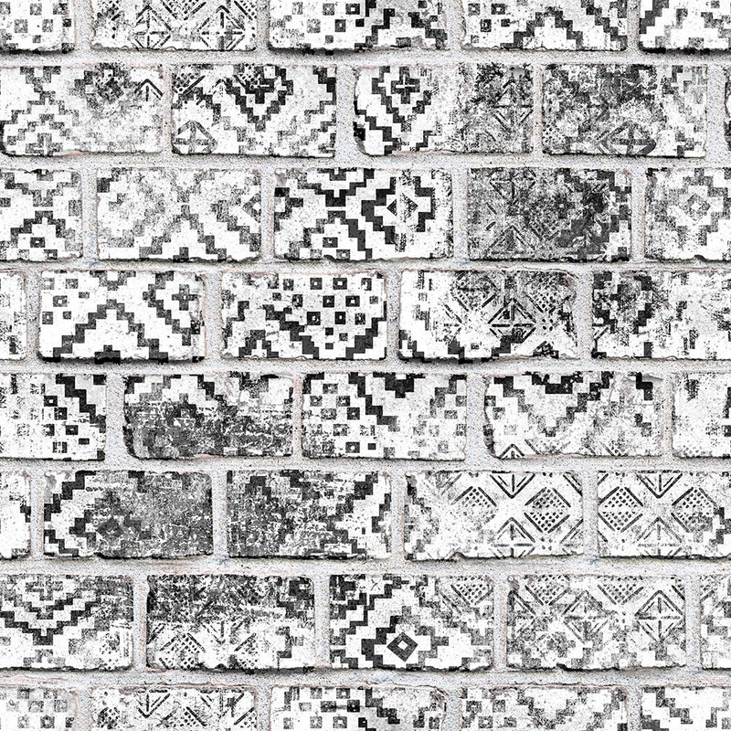 R15232 Decorated Bricks Home Mural by Rebel Walls