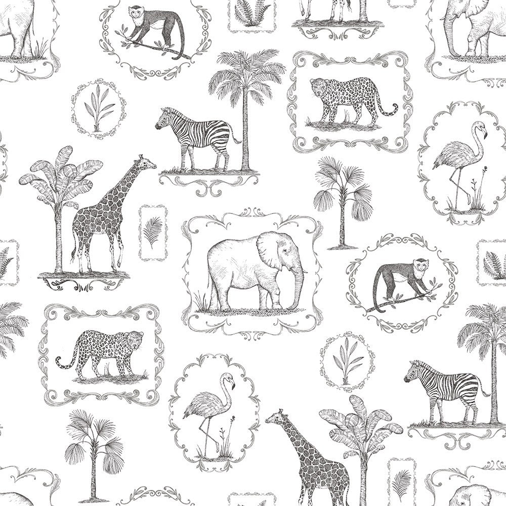 R15271 Animal Party Home Mural by Rebel Walls