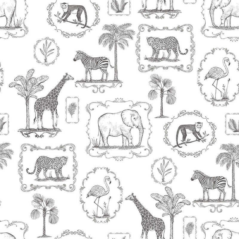 R15271 Animal Party Home Mural by Rebel Walls