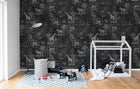 R15273 Animal Party Blackboard Home Mural by Rebel Walls