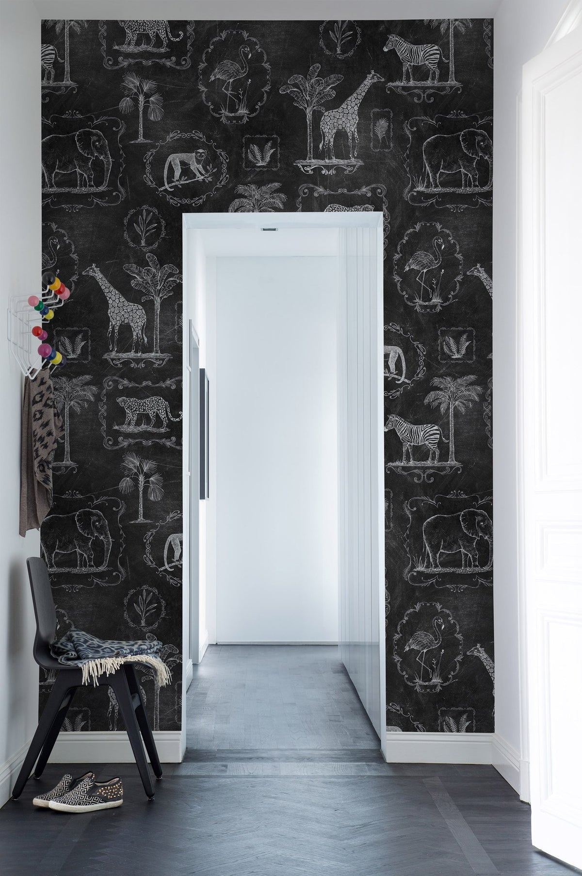 R15273 Animal Party Blackboard Home Mural by Rebel Walls
