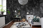 R15273 Animal Party Blackboard Home Mural by Rebel Walls
