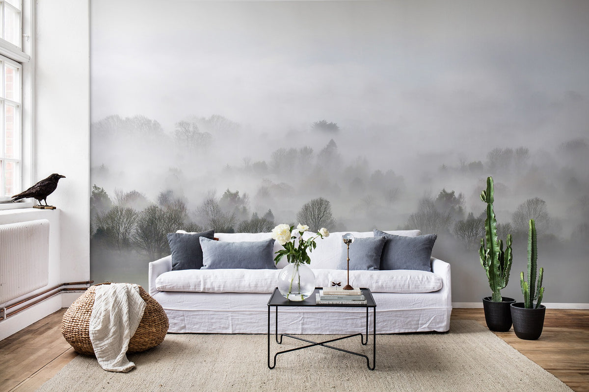 R15301 Morning Fog Home Mural by Rebel Walls