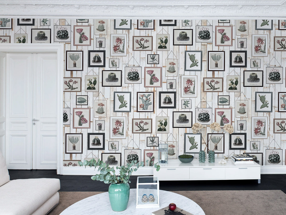 R15322 Cactus Wall Art Faded Home Mural by Rebel Walls