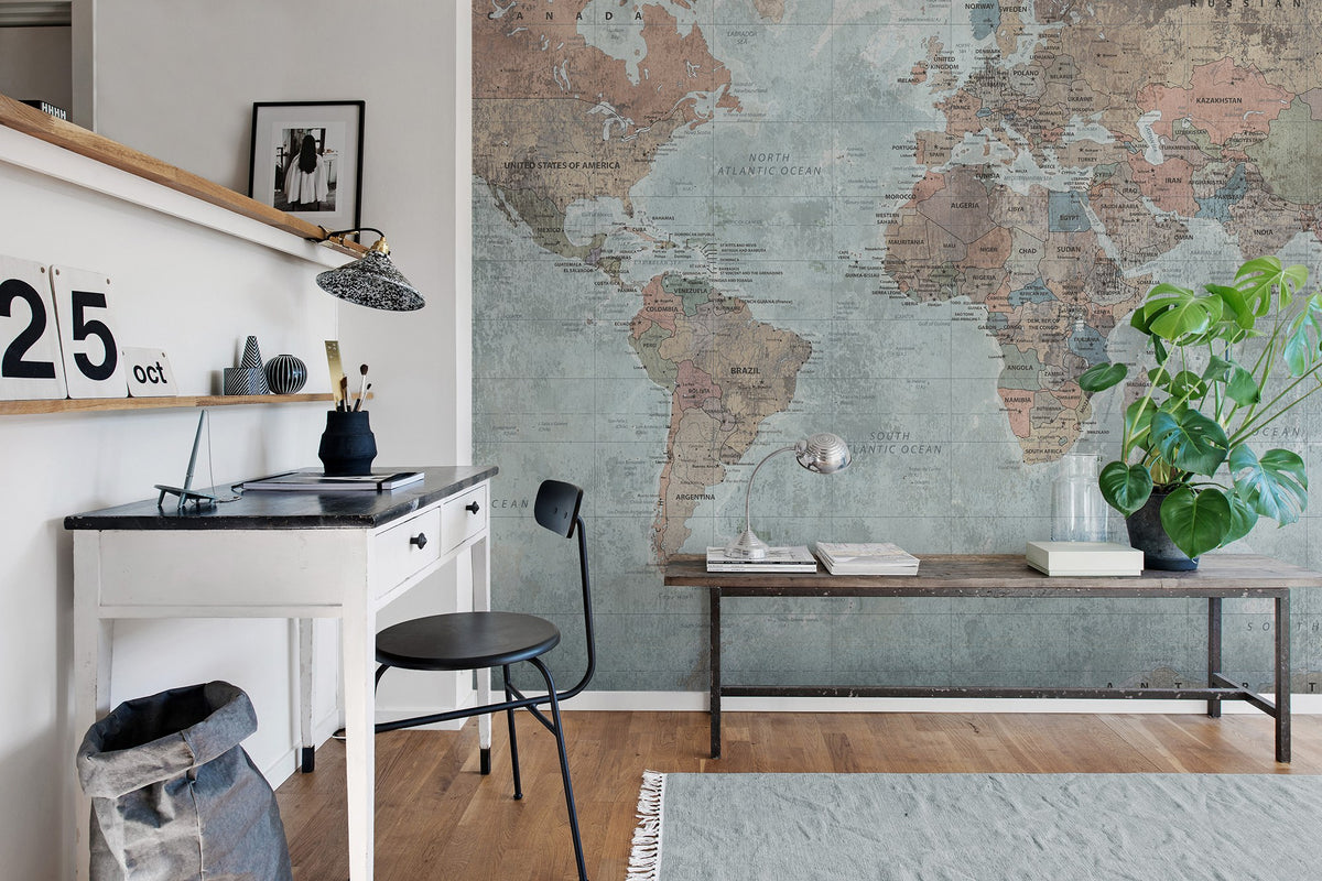 R15351 Around The World Home Mural by Rebel Walls