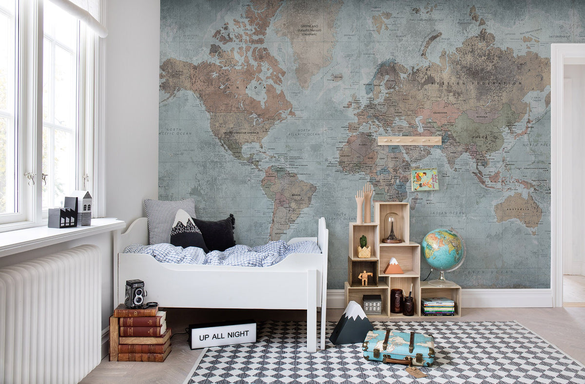 R15351 Around The World Home Mural by Rebel Walls