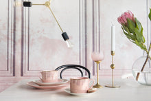 R15381 Patinated Panels Dusty Pink Mural by Rebel Walls