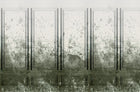 R15382 Patinated Panels Moss Palette Mural by Rebel Walls