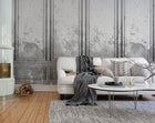 R15383 Patinated Panels Smoke Palette Mural by Rebel Walls