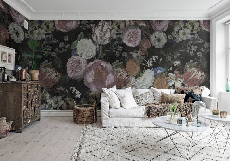 R15391 Blooming Dusty Pink Mural by Rebel Walls
