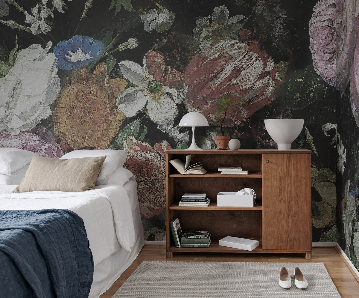 R15391 Blooming Dusty Pink Mural by Rebel Walls