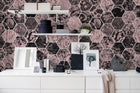 R15402 Mixed Memories Dusty Pink Dusty Pink Mural by Rebel Walls