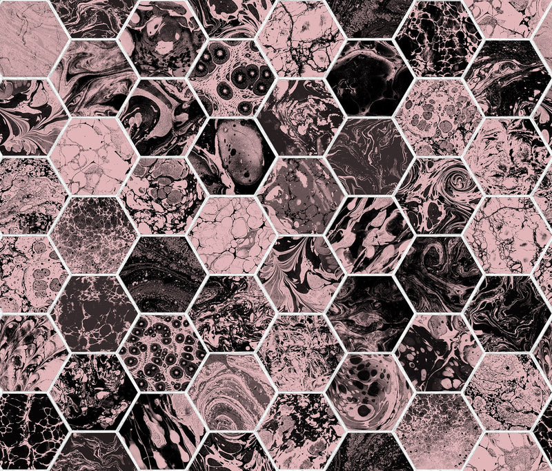 R15402 Mixed Memories Dusty Pink Dusty Pink Mural by Rebel Walls