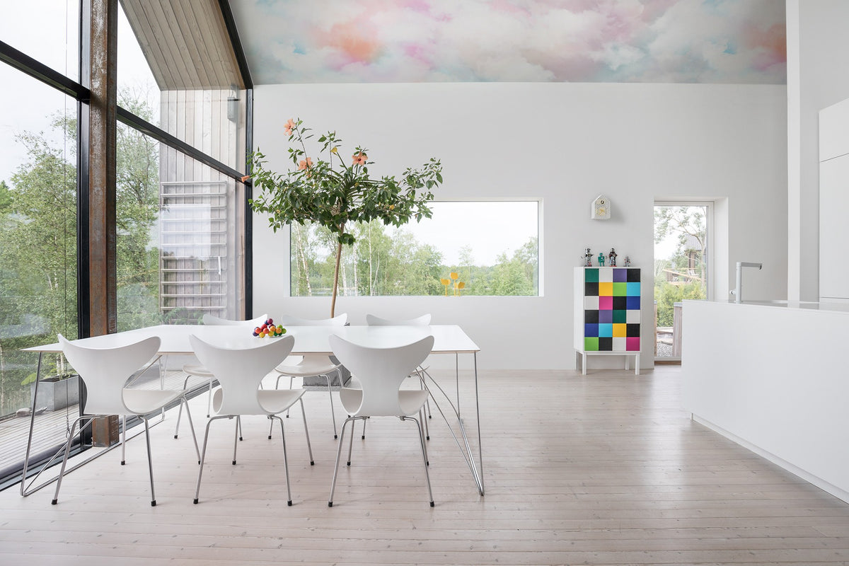R15411 Coral Clouds Dusty Pink Mural by Rebel Walls