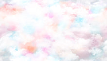 R15411 Coral Clouds Dusty Pink Mural by Rebel Walls
