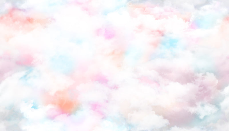 R15411 Coral Clouds Dusty Pink Mural by Rebel Walls