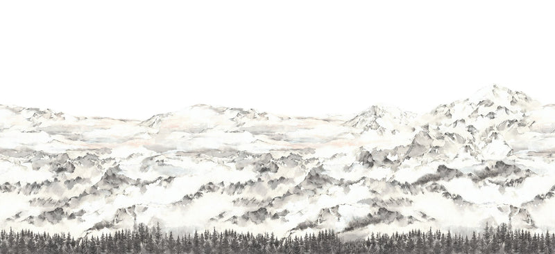 R15421 Hope Mountains Dusty Pink Mural by Rebel Walls