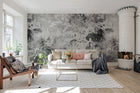 R15472 Fragments Charcoal Eclectic Dash Mural by Rebel Walls