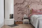 R15483 Stucco Gloria Dusty Pink Palette Mural by Rebel Walls