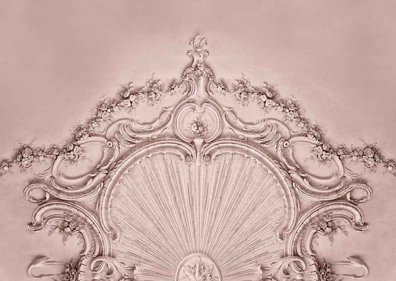 R15483 Stucco Gloria Dusty Pink Palette Mural by Rebel Walls