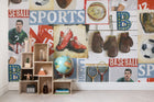 R15561 Sports Junkie Palette Mural by Rebel Walls