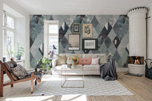 R15572 Big Harlequin Breeze Palette Mural by Rebel Walls
