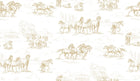 R15592 Horse Herd Gold Palette Mural by Rebel Walls