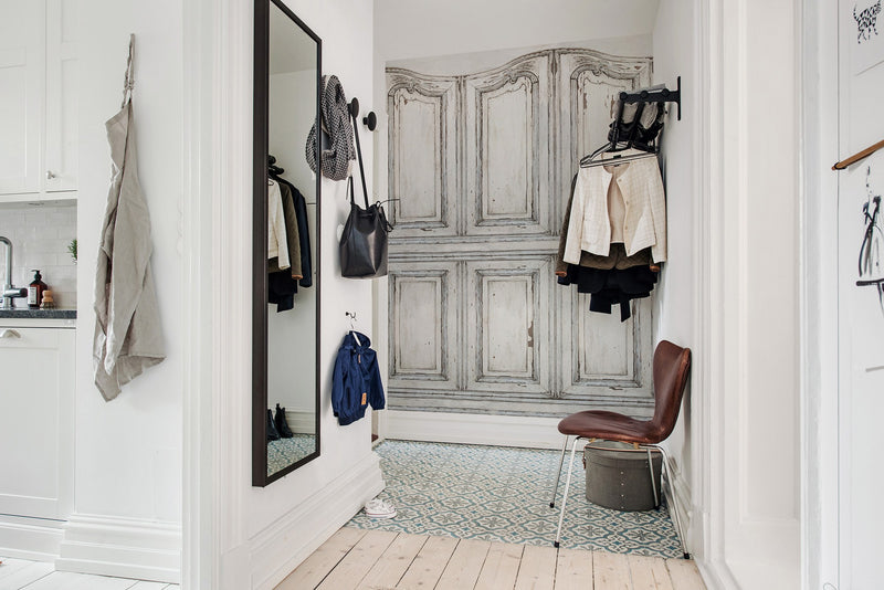 R15601 Parisian Panels Palette Mural by Rebel Walls