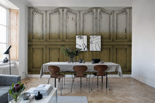 R15603 Parisian Panels Dip Dye Yellow Palette Mural by Rebel Walls