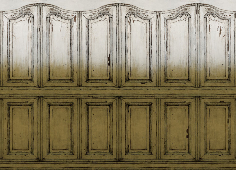 R15603 Parisian Panels Dip Dye Yellow Palette Mural by Rebel Walls
