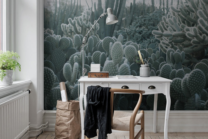 R15611 Cacti Palette Mural by Rebel Walls