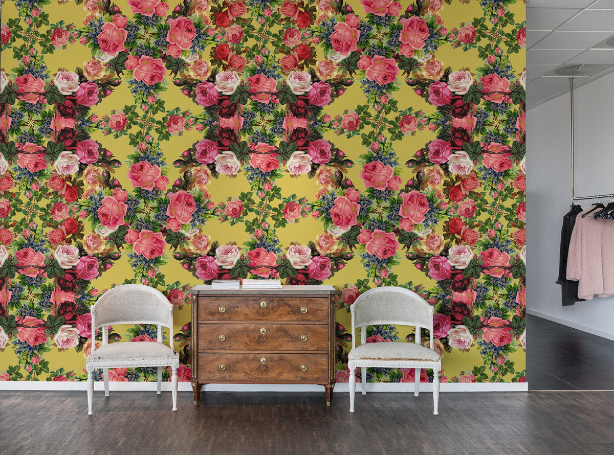 R15712 Floral Frida Flora Maxima Mural by Rebel Walls